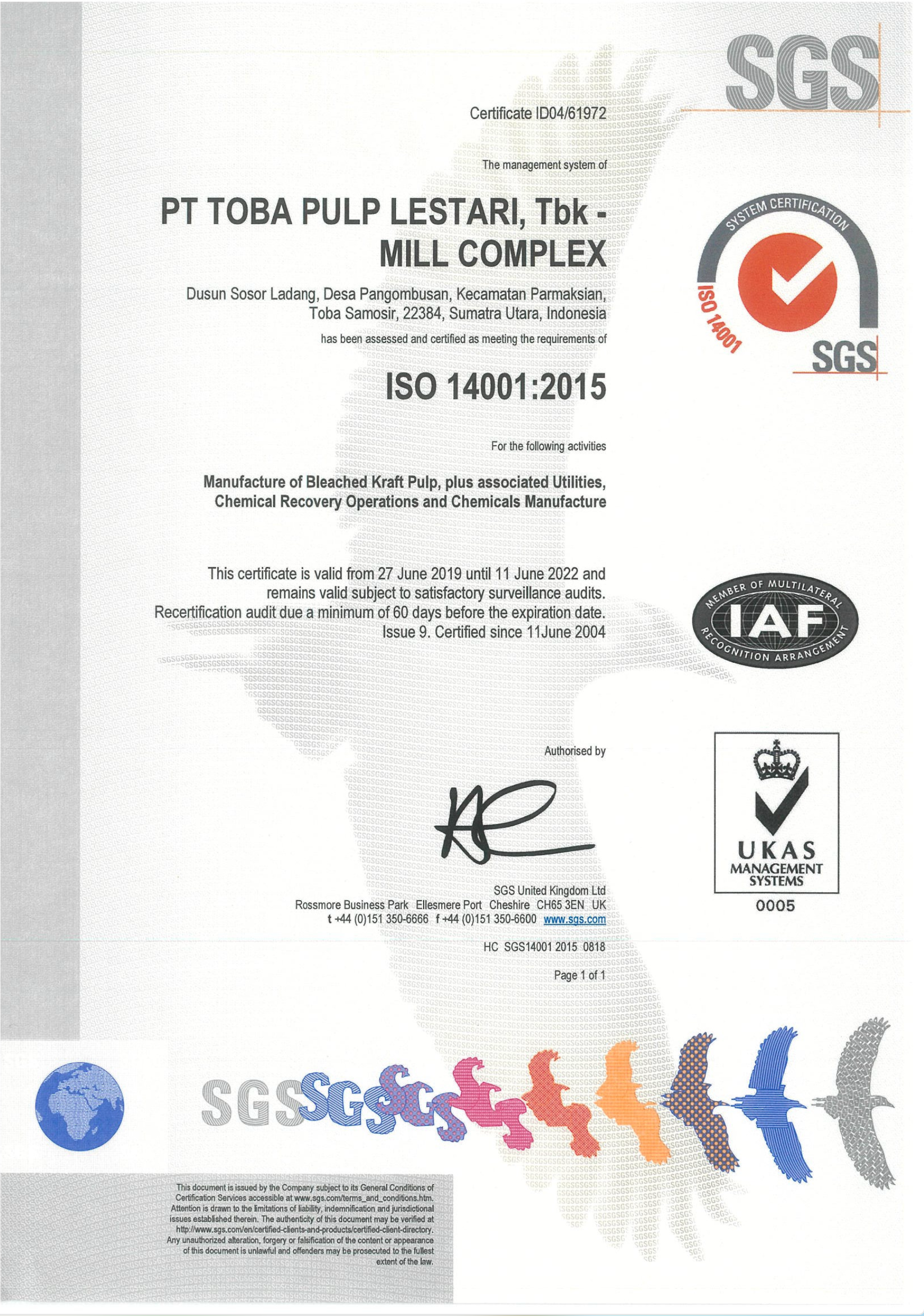 ISO 14001 MANUFACTURE